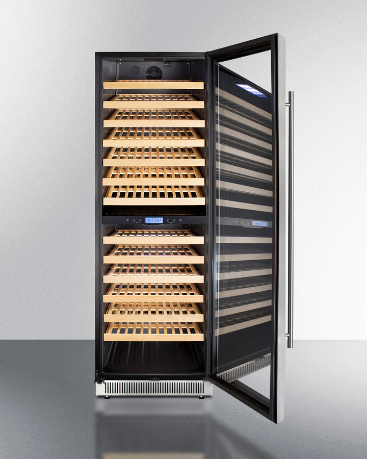 Summit 24" Wide Dual Zone Wine Cellar SWC1966BCSS-Wine Cellars-The Wine Cooler Club