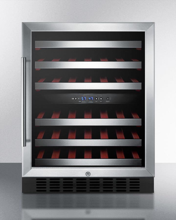Summit 24" Wide Built-In Wine Cellar SWC530BLBISTCSS-Wine Cellars-The Wine Cooler Club