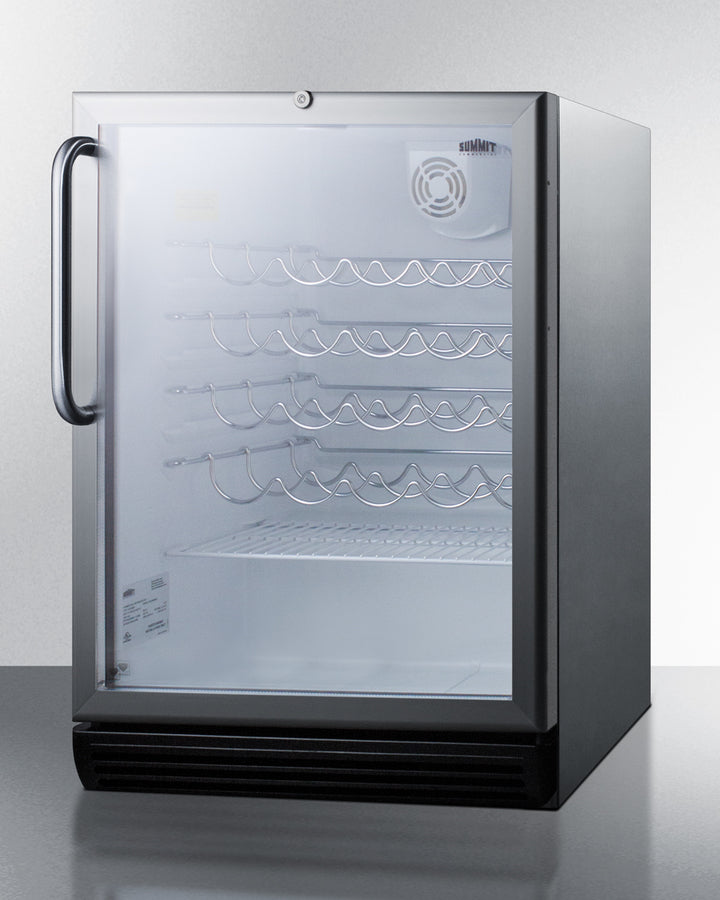 Summit 24" Wide Built-In Wine Cellar, ADA Compliant SWC6GBLCSSADA-Wine Cellars-The Wine Cooler Club