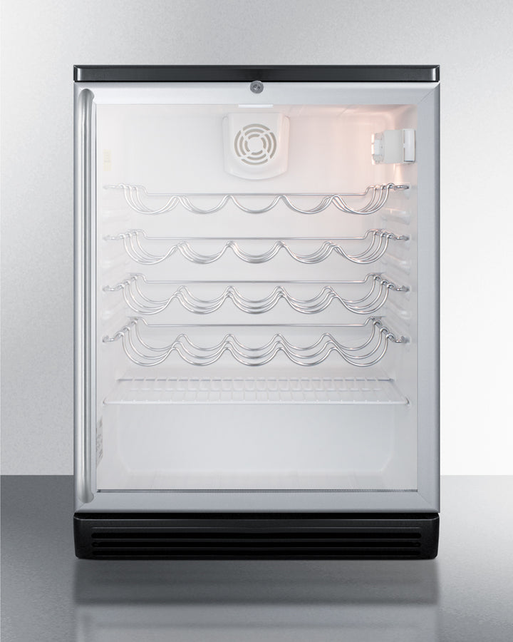 Summit 24" Wide Wine Cellar SWC6GBLSH-Wine Cellars-The Wine Cooler Club