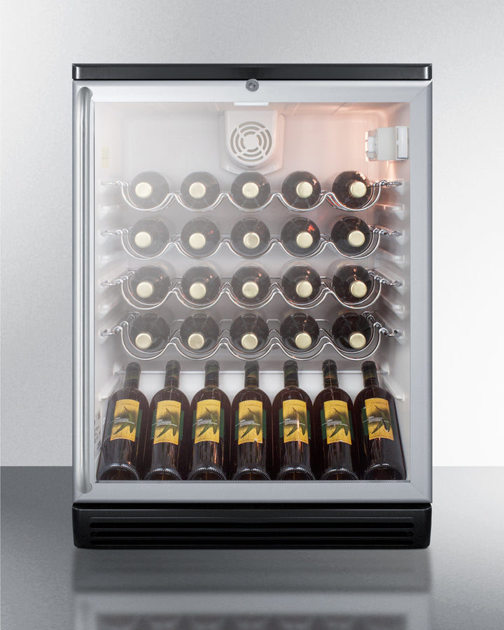 Summit 24" Wide Wine Cellar SWC6GBLSH-Wine Cellars-The Wine Cooler Club
