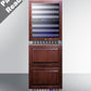 Summit 24" Wide Combination Dual-Zone Wine Cellar and 2-Drawer All-Freezer (Panels Not Included) SWCDAF24PNR-Wine Cellars-The Wine Cooler Club