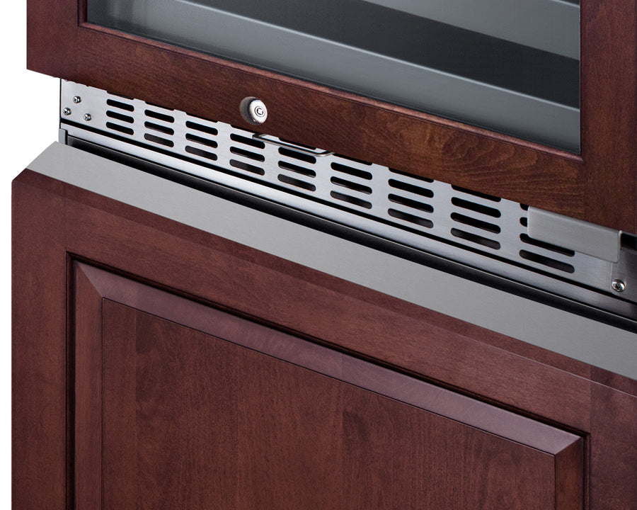 Summit 24" Wide Combination Dual-Zone Wine Cellar and 2-Drawer All-Refrigerator (Panels Not Included) SWCDAR24PNR-Wine Cellars-The Wine Cooler Club