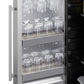 Summit Shallow Depth 24" Wide Built-In All-Refrigerator With Slide-Out Storage Compartment FF19524-The Wine Cooler Club