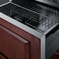 Summit 24" Wide Combination Dual-Zone Wine Cellar and 2-Drawer All-Refrigerator (Panels Not Included) SWCDAR24PNR-Wine Cellars-The Wine Cooler Club