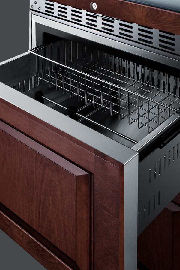 Summit 24" Wide Combination Dual-Zone Wine Cellar and 2-Drawer All-Refrigerator (Panels Not Included) SWCDAR24PNR-Wine Cellars-The Wine Cooler Club
