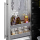 Summit Shallow Depth 24" Wide Built-In All-Refrigerator With Slide-Out Storage Compartment FF19524-The Wine Cooler Club