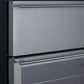 Summit 24" Wide Built-In Commercial Beverage Refrigerator With Top Drawer SCR615TD-Beverage Centers-The Wine Cooler Club
