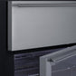 Summit 24" Wide Built-In Commercial Beverage Refrigerator With Top Drawer SCR615TD-Beverage Centers-The Wine Cooler Club