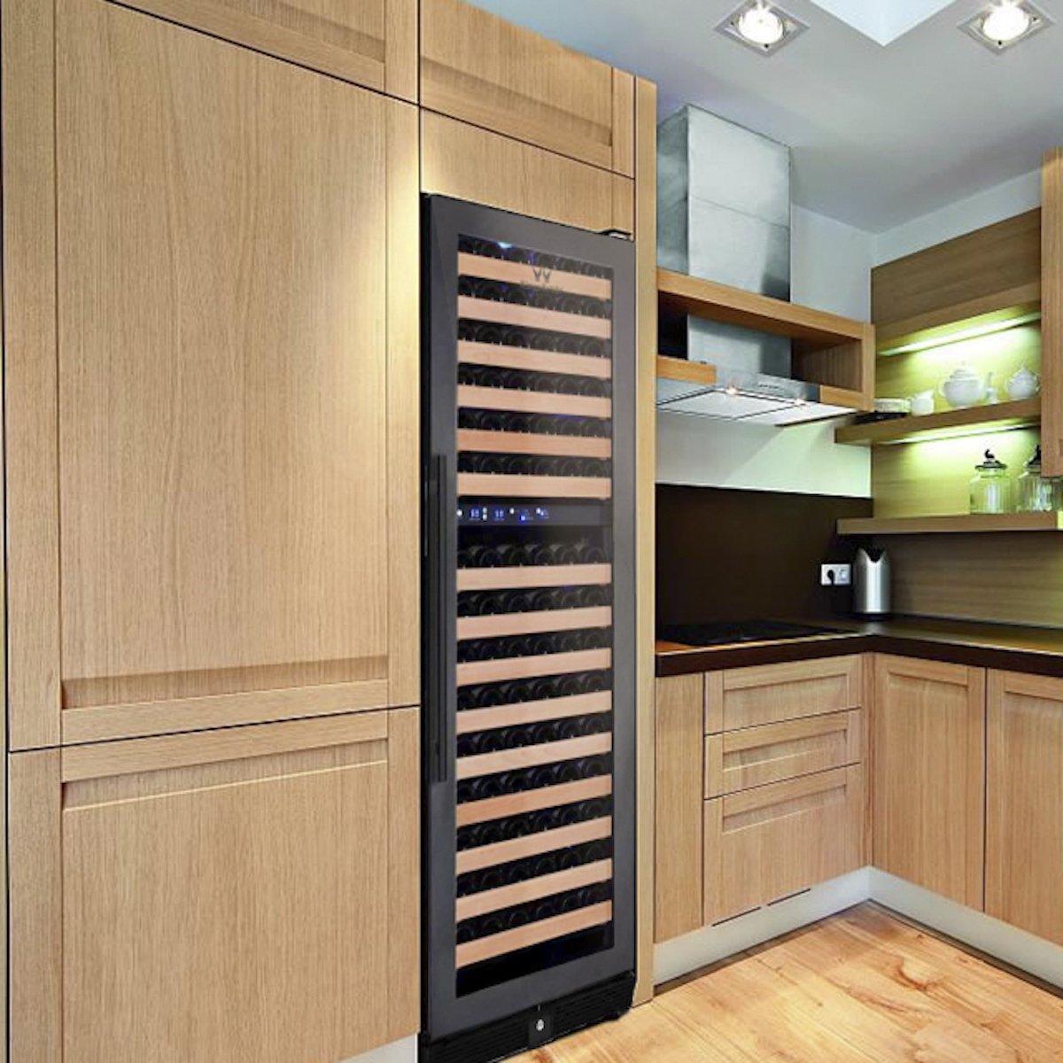 Kingsbottle 164 Bottle Large Wine Refrigerator With Glass Door KBU170DX-FG, RHH-Wine Coolers-The Wine Cooler Club