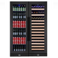 Kingsbottle 72" Large Wine And Beverage Cooler Drinks Combo With Clear Door KBU170BW2-FG-Wine and Beverage Fridges-The Wine Cooler Club