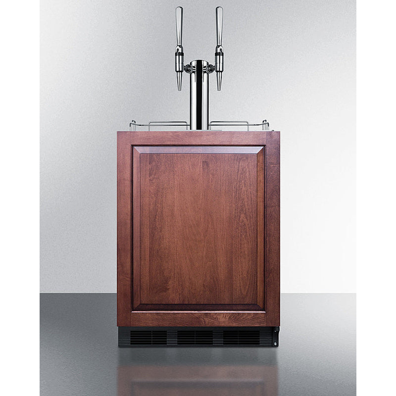 Summit 24" Wide Built-In Nitro-Infused Coffee Kegerator, ADA Compliant SBC58BLBIADAIFNCFTWIN-Kegerators-The Wine Cooler Club