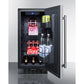 Summit 15" Wide Built-In All-Refrigerator FF1532BSS-Beverage Fridges-The Wine Cooler Club