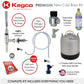 17" Wide Cold Brew Coffee Single Tap Black Mini Kegerator-Kegerators-The Wine Cooler Club