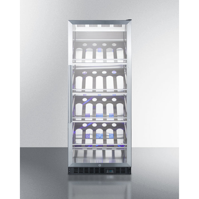 Summit 24" Wide Single Zone Commercial Wine Cellar SCR1156CH-Wine Cellars-The Wine Cooler Club
