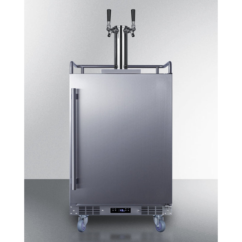 Summit 24" Wide Built-In Cold Brew Coffee Kegerator SBC682CFTWIN-Kegerators-The Wine Cooler Club