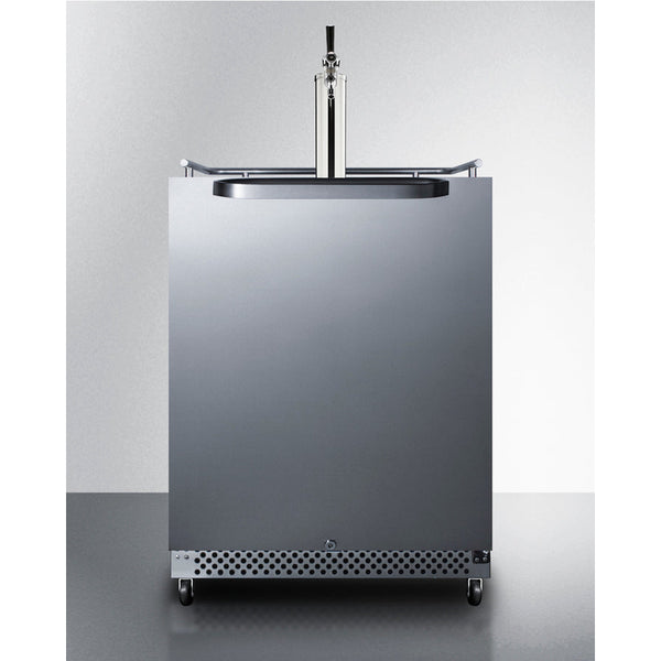 Summit 24 Wide Built-In Outdoor Kegerator with TapLock SBC696OSTL-Kegerators-The Wine Cooler Club