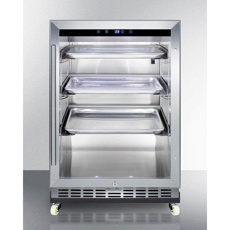 Summit 24" Wide Outdoor Mini Reach-In Beverage Center with Dolly SCR611GLOSRI-Beverage Centers-The Wine Cooler Club