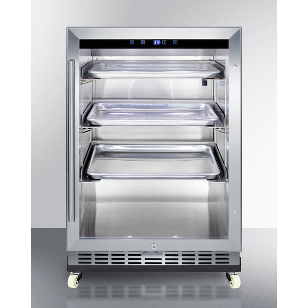 Summit 24 Wide Outdoor Mini Reach-In Beverage Center with Dolly SCR611GLOSRI-Beverage Centers-The Wine Cooler Club