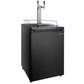 24" Wide Cold Brew Coffee Dual Tap Black Digital Kegerator-Kegerators-The Wine Cooler Club