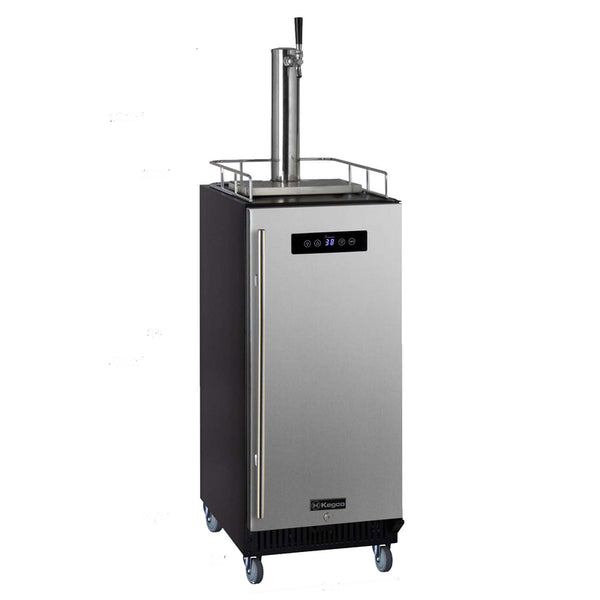 15 Wide Single Tap Stainless Steel Commercial Kegerator-Kegerators-The Wine Cooler Club