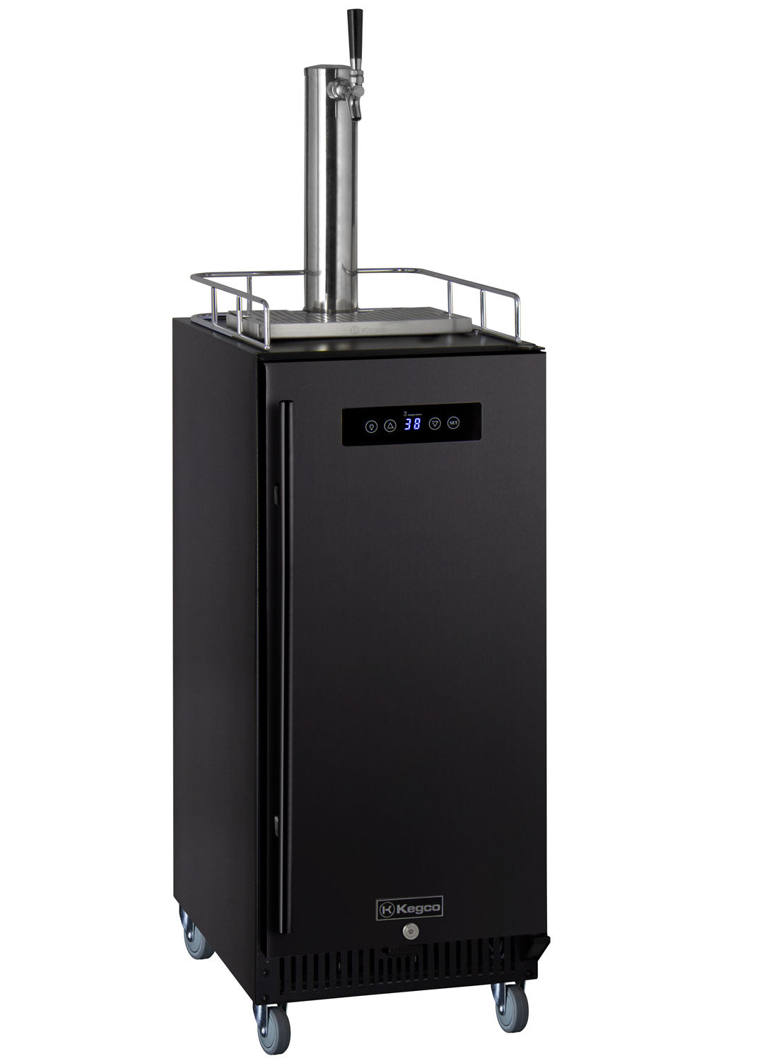 15" Wide Single Tap Black Commercial Kegerator-Kegerators-The Wine Cooler Club