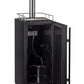 15" Wide Cold Brew Coffee Single Tap Black Commercial Kegerator-Kegerators-The Wine Cooler Club