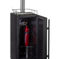 15" Wide Cold Brew Coffee Single Tap Black Commercial Kegerator-Kegerators-The Wine Cooler Club