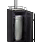 15" Wide Cold Brew Coffee Single Tap Black Commercial Kegerator-Kegerators-The Wine Cooler Club