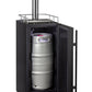 15" Wide Cold Brew Coffee Single Tap Black Commercial Kegerator-Kegerators-The Wine Cooler Club