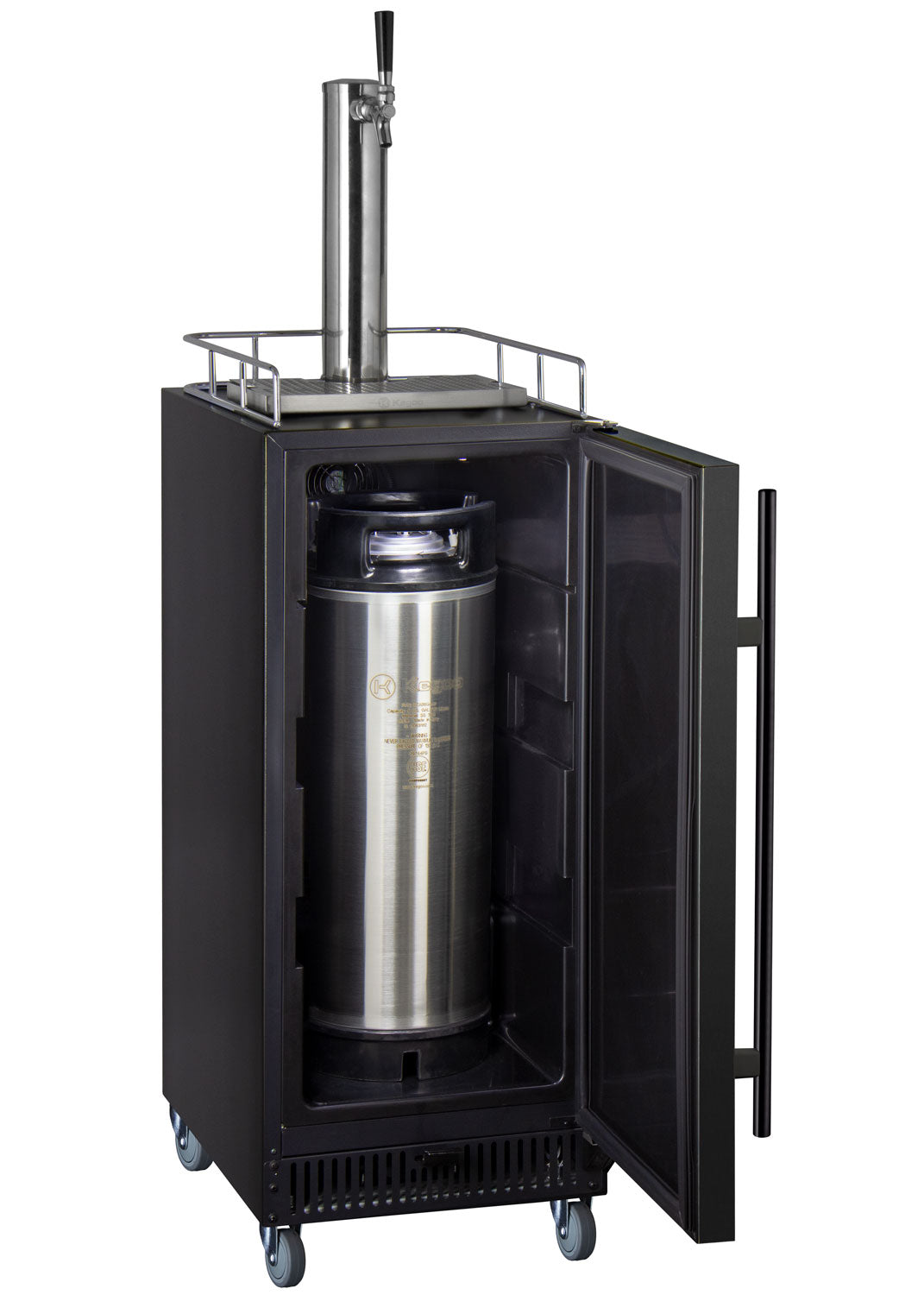 15" Wide Single Tap Black Commercial Kegerator-Kegerators-The Wine Cooler Club