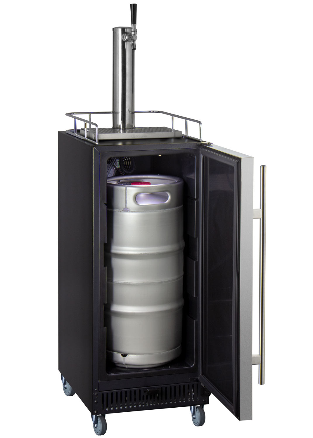 15" Wide Cold Brew Coffee Single Tap Stainless Steel Commercial Kegerator-Kegerators-The Wine Cooler Club