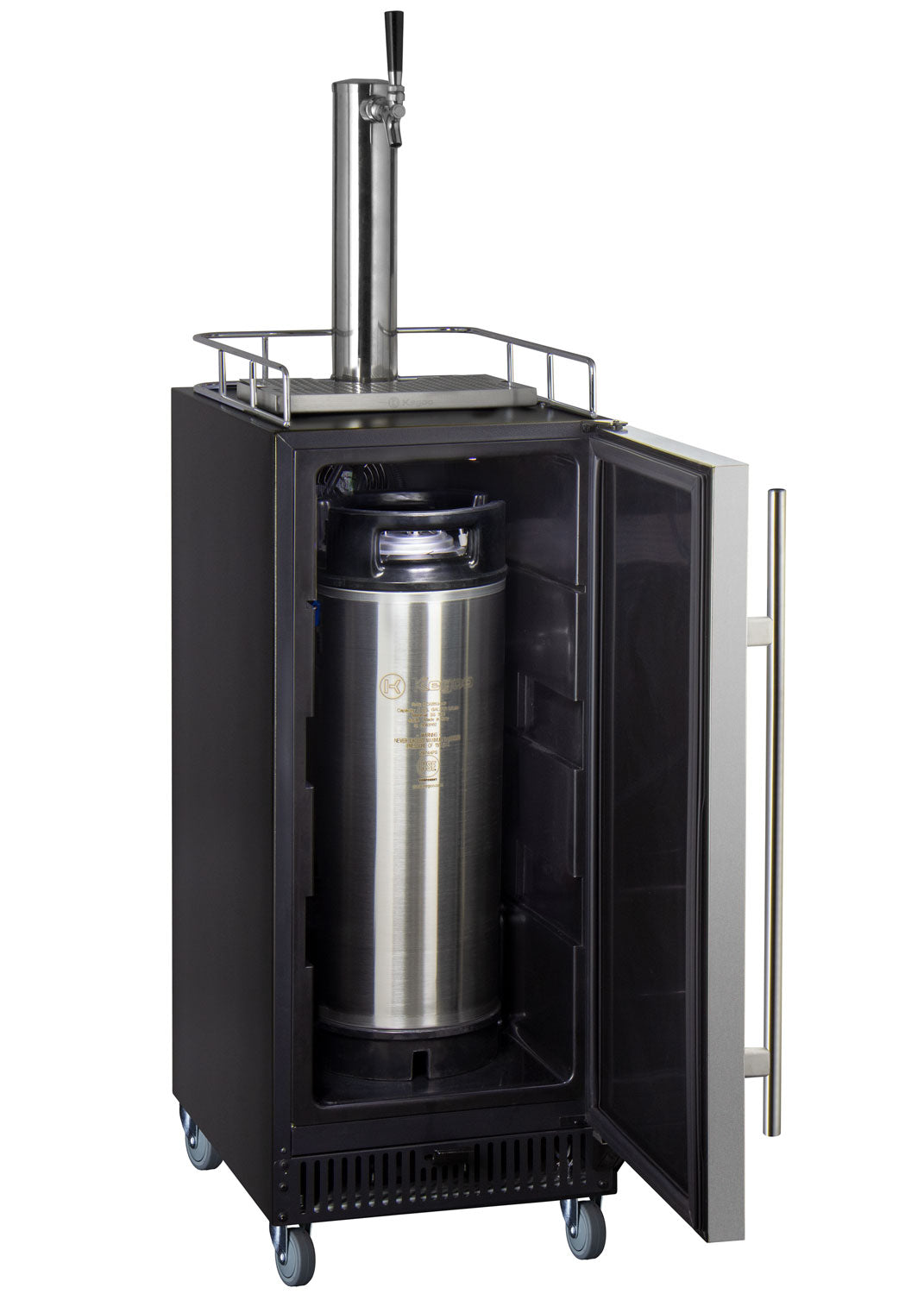 15" Wide Single Tap Stainless Steel Commercial Kegerator-Kegerators-The Wine Cooler Club