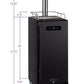 15" Wide Cold Brew Coffee Single Tap Black Commercial Kegerator-Kegerators-The Wine Cooler Club
