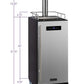15" Wide Cold Brew Coffee Single Tap Stainless Steel Commercial Kegerator-Kegerators-The Wine Cooler Club