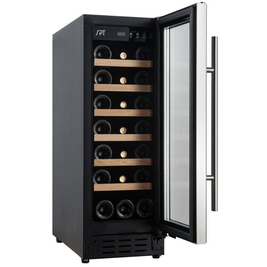 SPT WC-2193W 21 Bottles 12" Wide Single Zone Under Counter Wine Center Commercial Grade