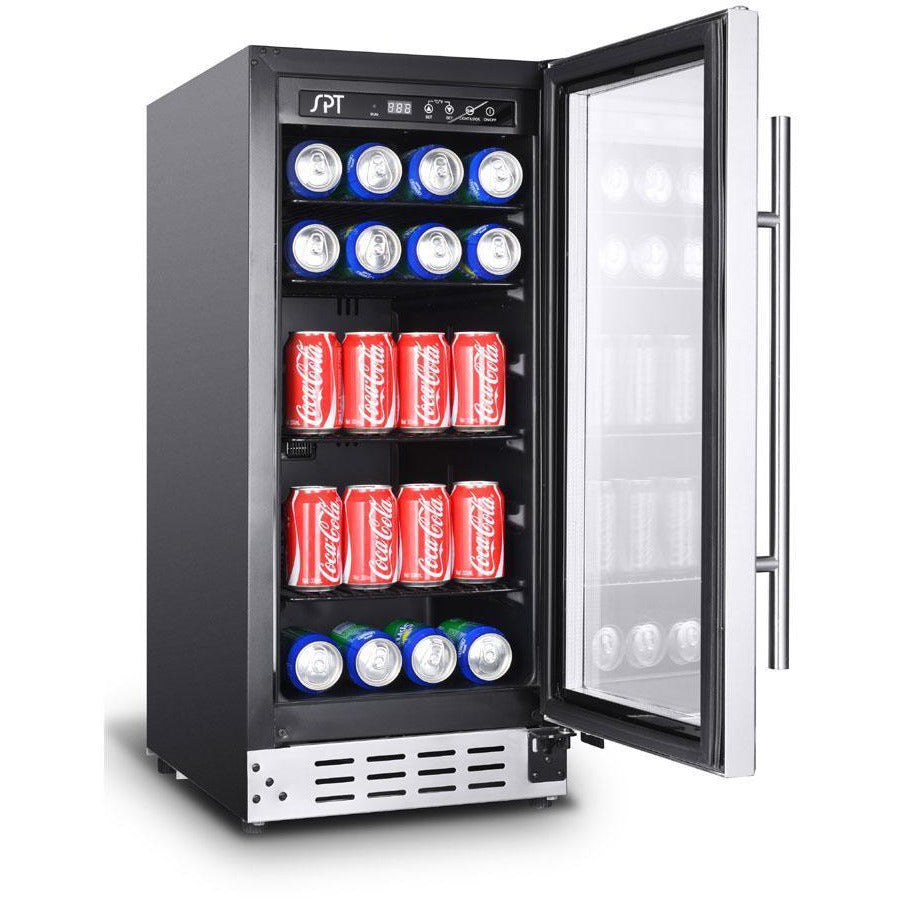 SPT BC-92US 92 Can 15" Wide Single Zone Under Counter Beverage Center