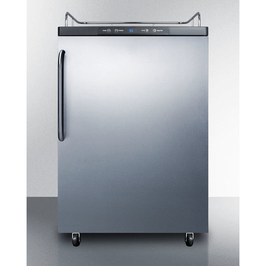 Summit 24" Wide Kegerator SBC635MNKSSTB-Kegerators-The Wine Cooler Club