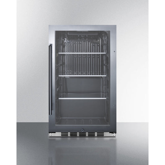 Summit Shallow Depth Indoor/Outdoor Beverage Cooler SPR488BOSH34CSS-Beverage Centers-The Wine Cooler Club