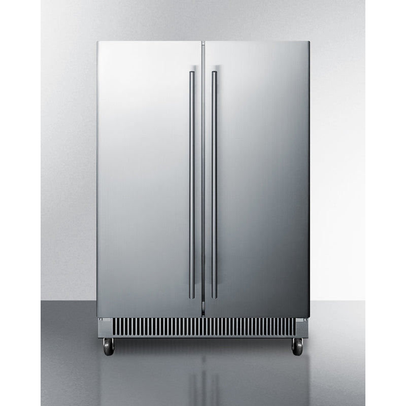 Summit 24" Wide Built-In Wine/Beverage Center CL64FDSS-Beverage Centers-The Wine Cooler Club