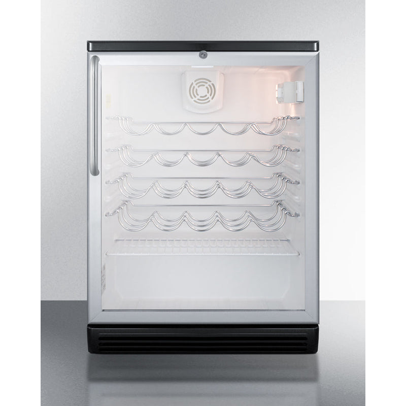 Summit 24" Wide Built-In Wine Cellar SWC6GBLBITB-Wine Cellars-The Wine Cooler Club