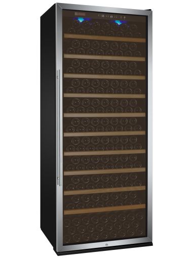 32" Wide Vite II Tru-Vino 277 Bottle Single Zone Stainless Steel Left Hinge Wine Refrigerator-Wine Coolers-The Wine Cooler Club