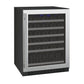 24" Wide FlexCount II Tru-Vino Series 56 Bottle Single Zone Stainless Steel Left and Right Hinge Wine Refrigerator-Wine Coolers-The Wine Cooler Club