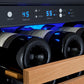 47" Wide FlexCount II Tru-Vino 112 Bottle Dual Zone Black Side-by-Side Wine Refrigerator - BF 2X-VSWR56-1B20-Wine Coolers-The Wine Cooler Club