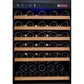 47" Wide FlexCount II Tru-Vino 112 Bottle Dual Zone Black Side-by-Side Wine Refrigerator - BF 2X-VSWR56-1B20-Wine Coolers-The Wine Cooler Club