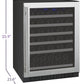 24" Wide FlexCount II Tru-Vino Series 56 Bottle Single Zone Stainless Steel Left and Right Hinge Wine Refrigerator-Wine Coolers-The Wine Cooler Club