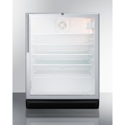 Summit 24" Wide Beverage Center, ADA Compliant SCR600BGLHVADA-Beverage Centers-The Wine Cooler Club