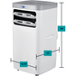 Whynter Air Conditioners Whynter ARC-115WG 11,000 BTU (6,800 BTU SACC) Compact Portable Air Conditioner, Dehumidifier, and Fan with Remote Control, up to 400 sq ft in White/Grey
