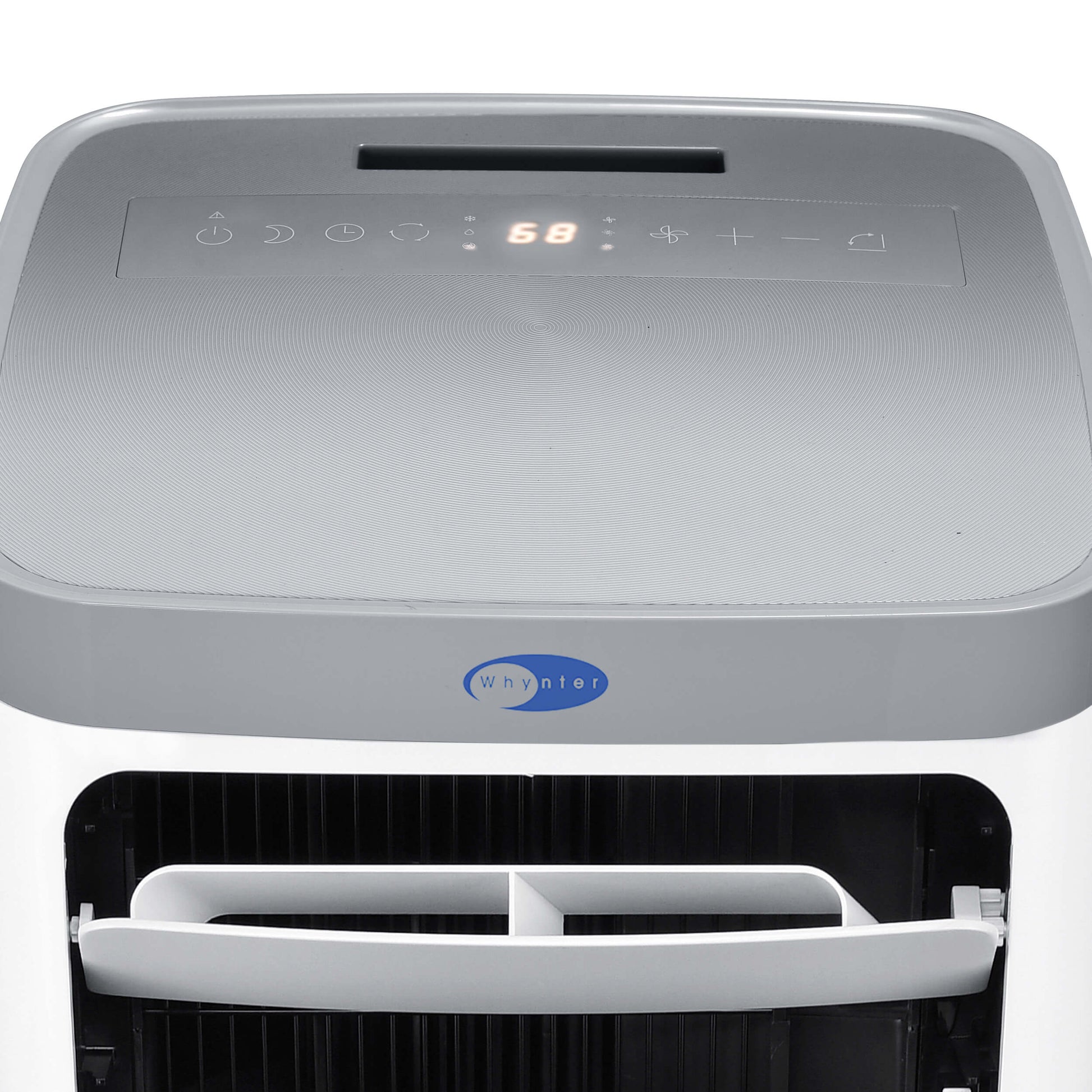 Whynter Air Conditioners Whynter ARC-115WG 11,000 BTU (6,800 BTU SACC) Compact Portable Air Conditioner, Dehumidifier, and Fan with Remote Control, up to 400 sq ft in White/Grey