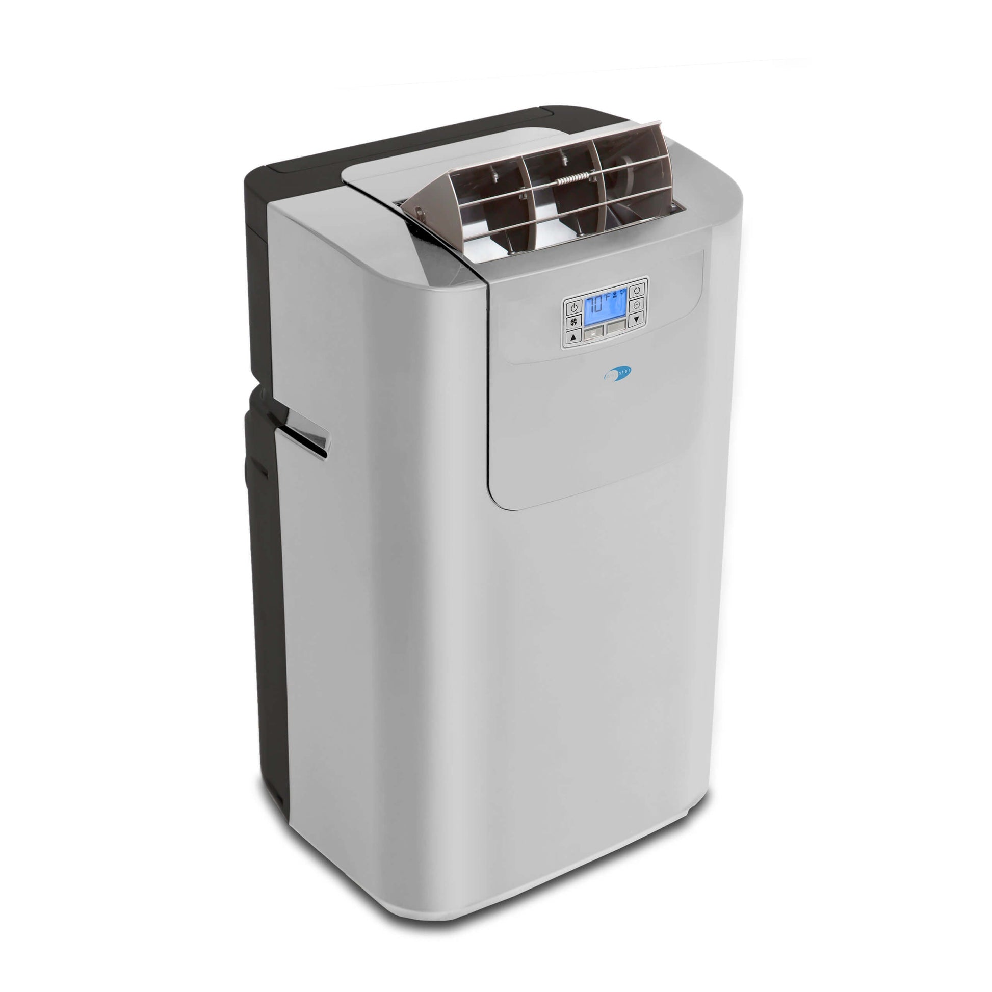 Whynter Air Conditioners Whynter ARC-122DHP 12,000 BTU (7,000 BTU SACC) Elite Dual Hose Portable Air Conditioner, Heater, Dehumidifier, and Fan with Activated Carbon Filter plus Autopump and Storage bag, up to 400 sq ft in Grey